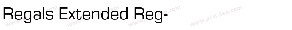 Regals Extended Reg字体转换